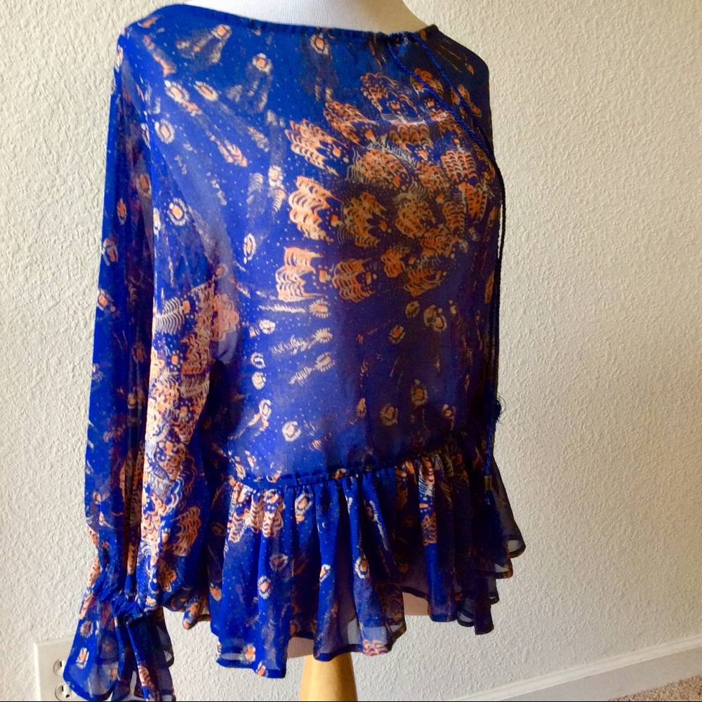 MODA INTERNATIONAL Sheer Blouse